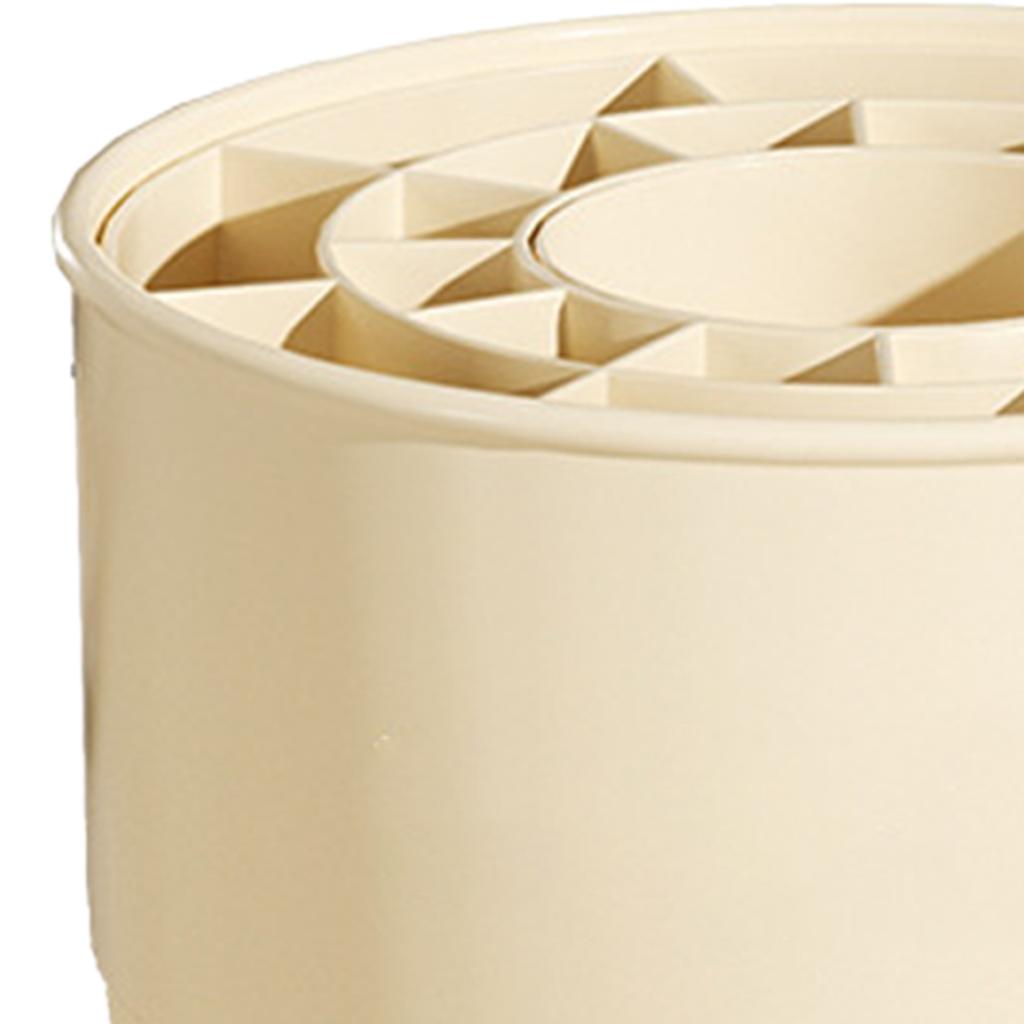 Makeup Brush Holder Organizer 360 Rotating Large Capacity Makeup Brush Storage Box for Home 21 Grid