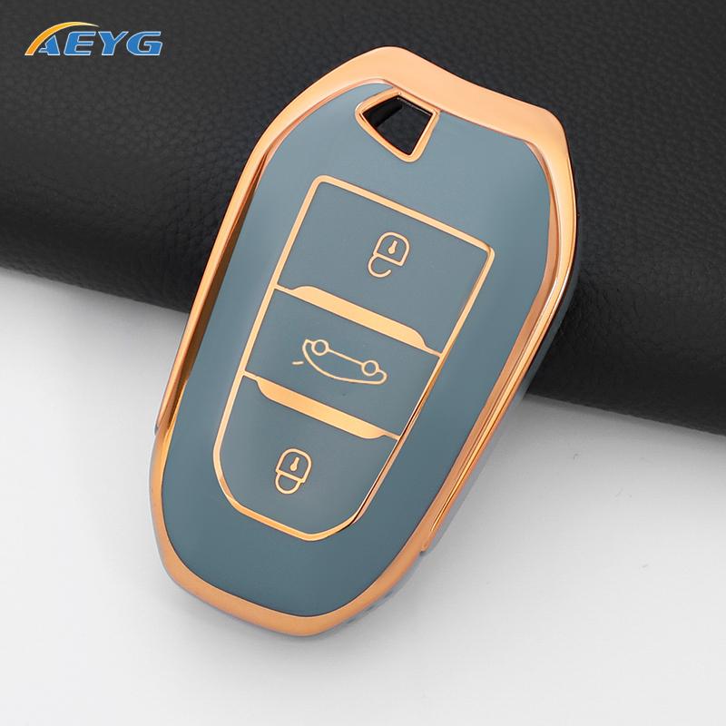 Чехол-накладка для ключа автомобиля для Peugeot 2008 3008 4008 5008 308 408 508 для Citroen C1 C3-XR C4 C6 C8 Picasso DS DS3 брелок