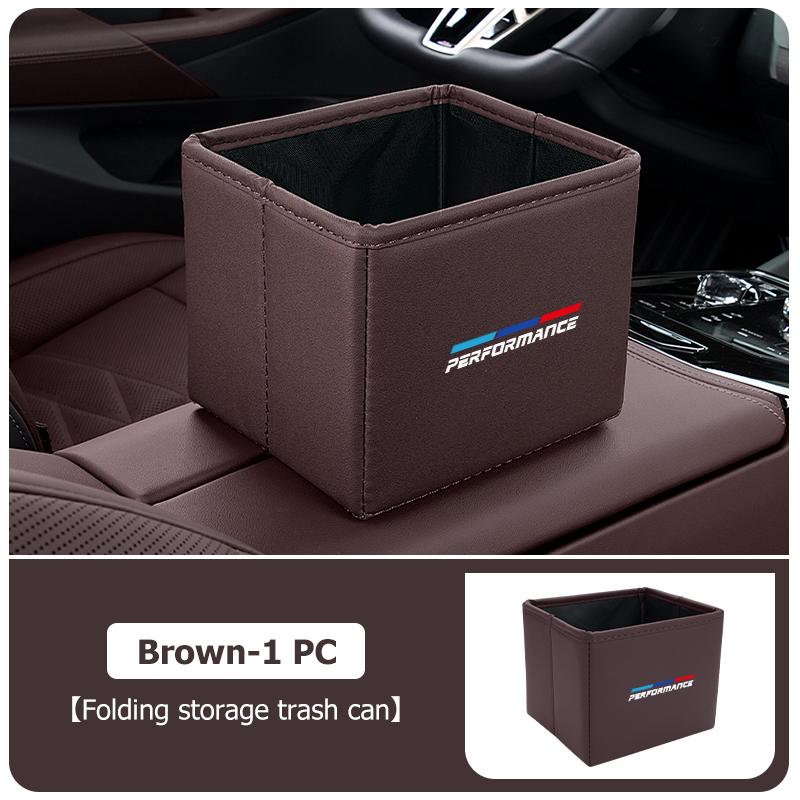 Car Folding Garbage Bin Storage Box Multifunctional Storage Box For BMW 1 3 5 Series G30 G32 G38 2021 2020 2019 2018 E46 E91