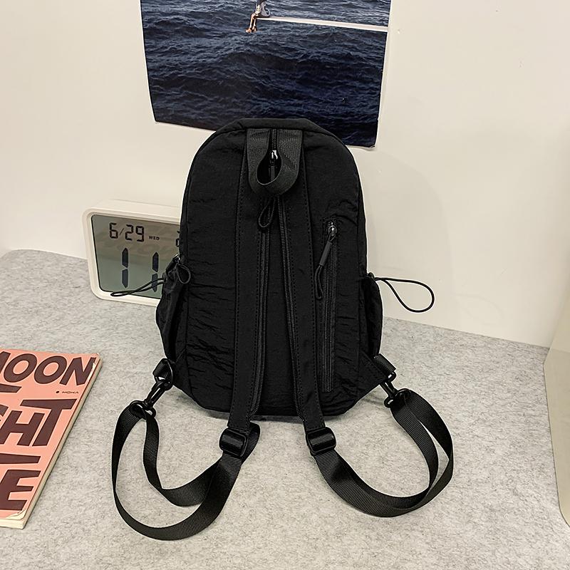 Однотонный легкий нагрудный рюкзак унисекс большой емкости для путешествий и поездок на работу