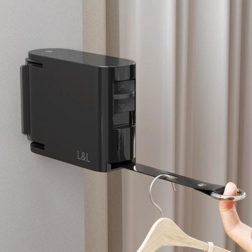 L&L HIUGO Indoor Clothes Drying Wire, Laundry Drying Rope, Indoor Wire, Telescopic Clothes Drying Rack, No Sagging, No Drilling Required, 20kg Load Ca