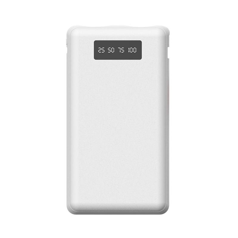 Безпаечный набор для Power Bank 21700 Слот на 2 аккумулятора Отображение мощности в реальном времени Защита Корпус ABS Аккумуляторы НЕ включены