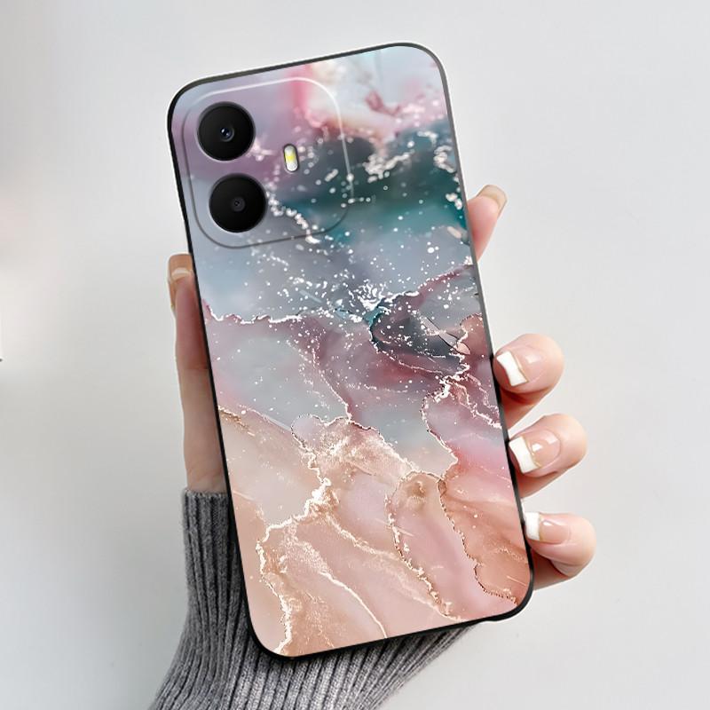 Чехол для TCL K70 Милое Сердечко Кролик Черный Мягкий Силиконовый Защитный Задний Чехол Для Телефона TCL K70 Power SE TCLK70 4G 5G
