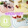 4PC Chopping Block Flexible Ultra-thin Kitchen Tool Fruit Vegetable Chopping Board Cutting Mat