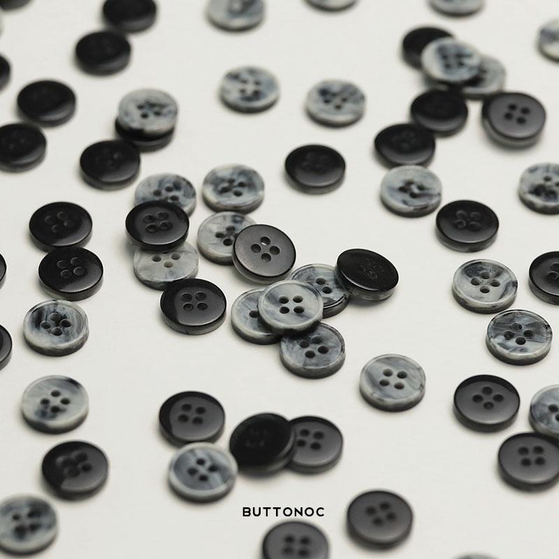 Пуговица-камень из смолы с четырьмя отверстиями, имитация, бежевый, черная подкладка, для одежды, вязаная кардиганная пуговица, детская одежда, мужская и женская, пуговица для воротника рукава