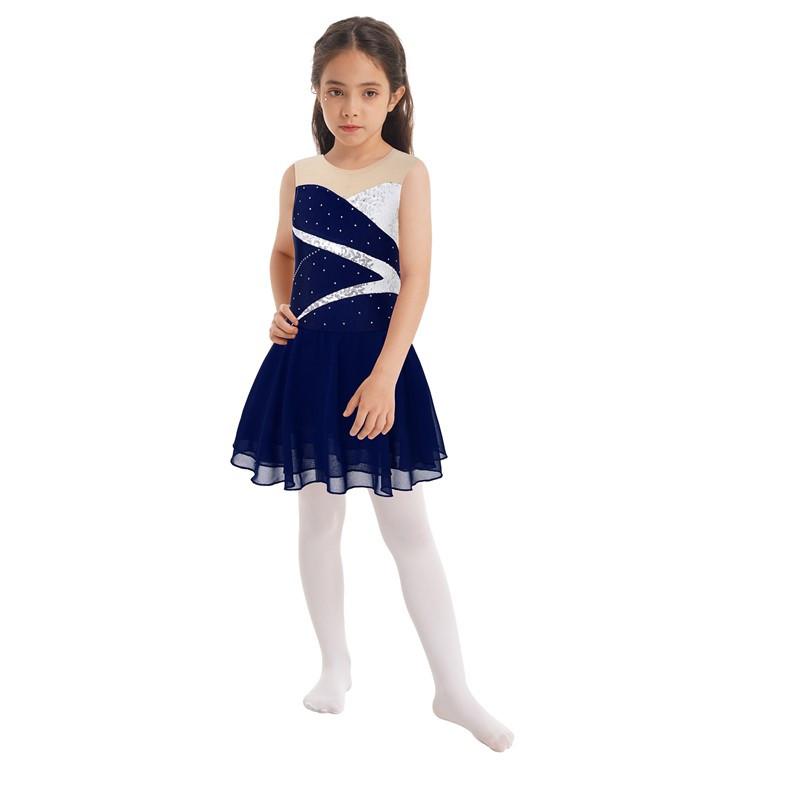Платье для фигурного катания для детей, одежда для соревнований по фигурному катанию, танцевальные платья для девочек