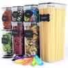 7Pcs Set Kitchen Sealed Jar Grain Storage Box Refrigerated Odor-Free Transparent PP Fresh-Keeping Box (BPA Free, FDA Certified)