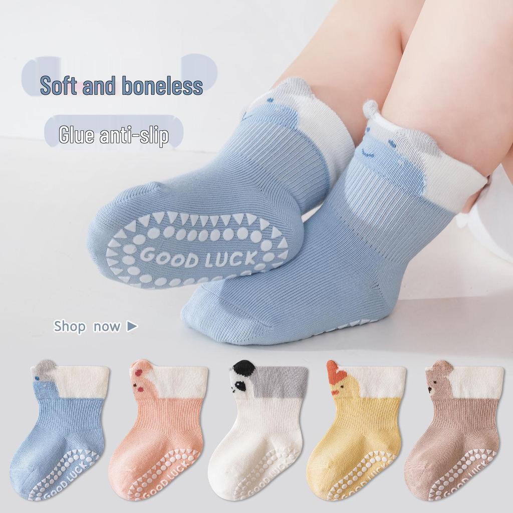 Non-Slip Cold-Insulating Toddler Socks for Spring and Autumn - Loose Fit, Seamless, Class A Quality
