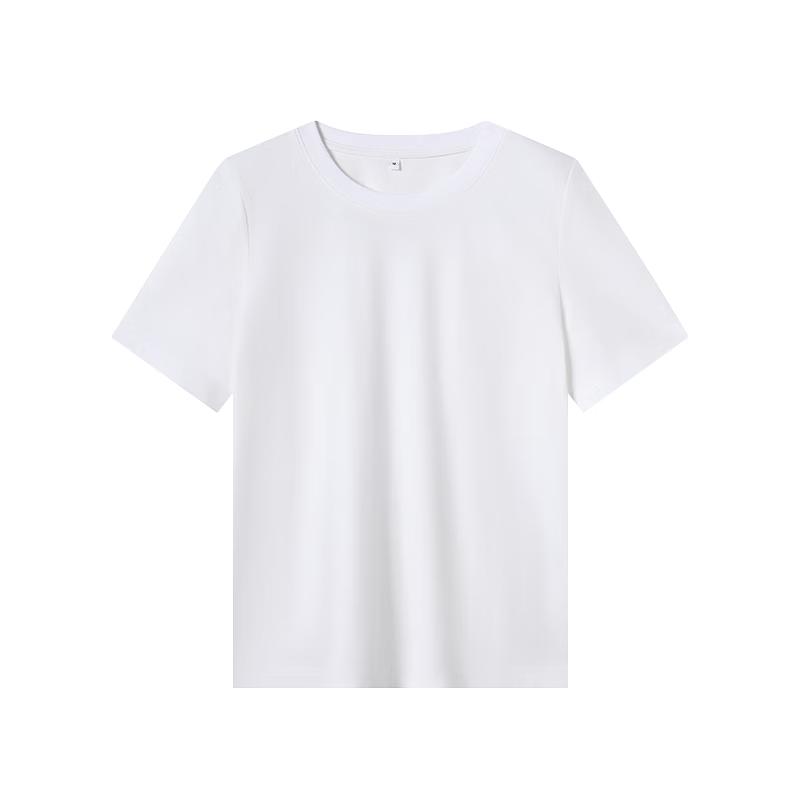 Jingdong Crafted Women's Pure Cotton Basic Short Sleeve T-Shirt