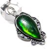 Зеленый Лабрадорит Драгоценный камень 925 Стерлинговое серебро Ювелирный кулон 2,25" r1R27