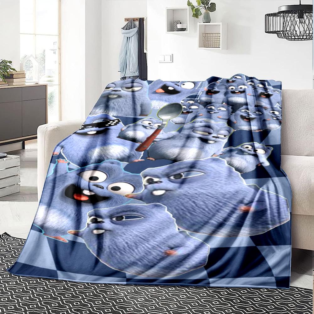 Grizzy & Lemmings Blanket Soft Warm Cozy Suitable for Couch Bed Chair Four Seasons Universal Stylish Decor Suitable for Gifting Relatives and Friends