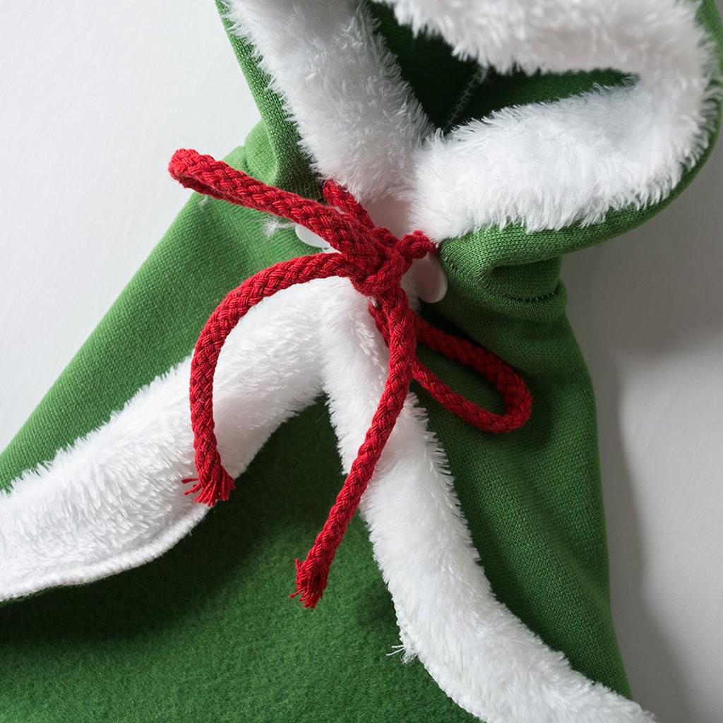 Накидка для кошки, рождественский наряд для собаки, накидка для питомца, накидка Санты, зимняя теплая накидка для собак и кошек