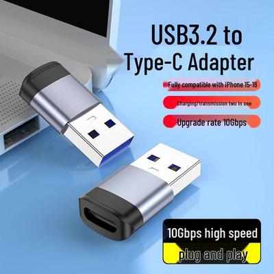 USB 3.2 A Папа на C Мама Адаптер, 10 Гбит/с Передача Данных и Конвертер для Зарядки Мобильных Устройств.