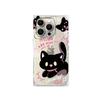 Transparent Square Back Tube Case Casing Protection For iPhone 13 14 Pro Max 15 Plus 12 11 16 ProMax Anti-Oxygen,Funny Cat Pattern