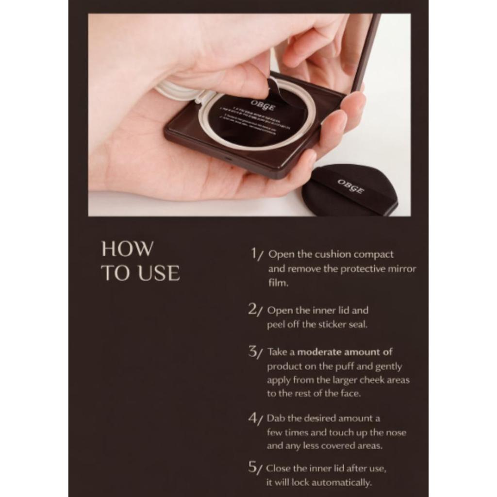 OBge Perfect Homme Кушон 15г 3 оттенка