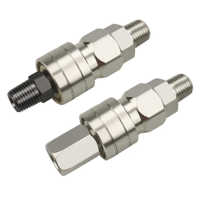 2Pcs Universal 360 Quick Connector Adapters Airless Straight Hose Swivels Connector For Easy Connection And Enhances Flexibility