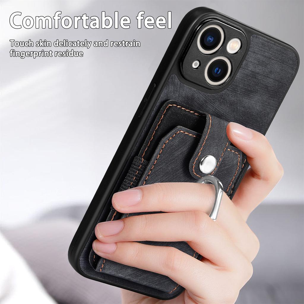 Слоты для карт Slim Fit Кожаный магнитный чехол для IPhone 14 13 12 Кольцо-подставка Кошелек Чехол для карт Samsung Galaxy S20 S21 FE S22 S23 Plus Ultra S10E