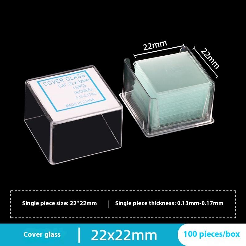 100 шт. Аксессуары для микроскопа сделай сам Прозрачные предметные стекла Покровные стекла Покровные стекла 18X18 20X20 22X22 24X24 24X32 24X50 мм