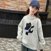 Свитер пуловер крупной вязки для девочки на осень/зиму 2025 - Топ для ученицы средней школы