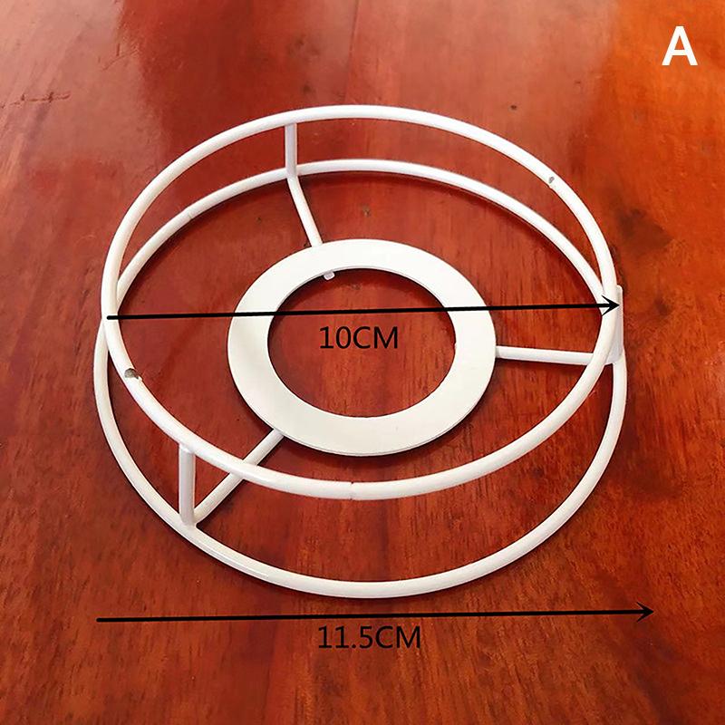 Лампа абажур проволочный каркас защитное кольцо своими руками держатель для лампы подвесной барабан металлический столик винтажный чехол круглый потолочный утюг