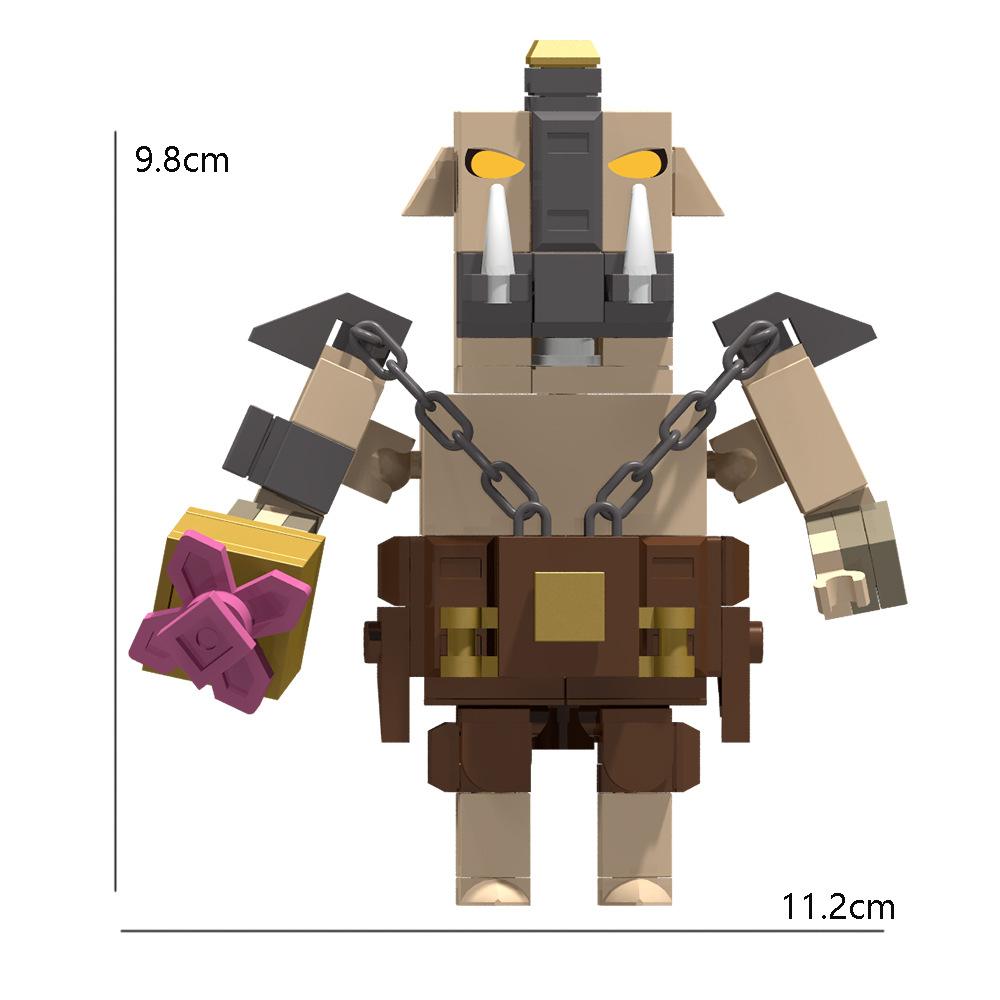 Pixel Man World Crawler Iron Man Puppet Building Block Set