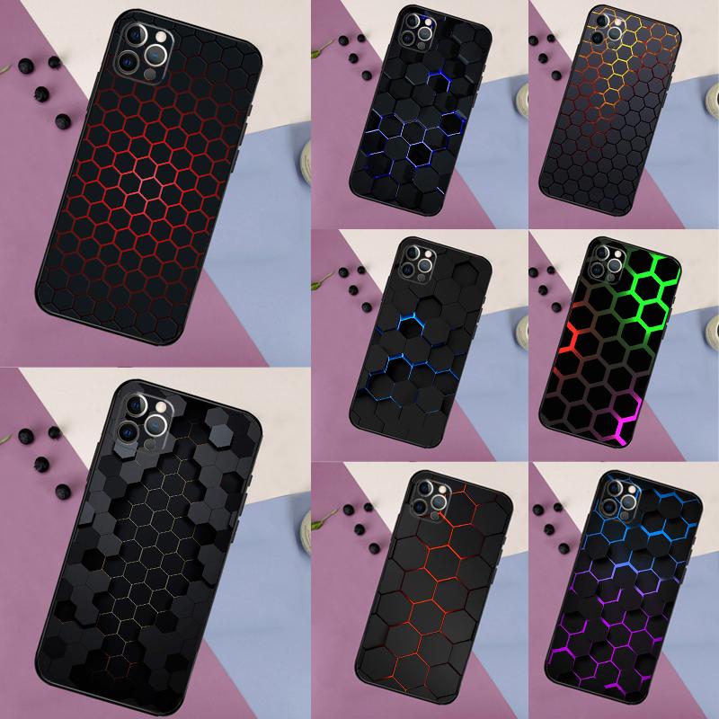 3D Шестиугольный Чехол для Oppo A5 Pro A15 A17 A57 A77 A18 A38 A58 A78 A98 A94 A74 A54 A16 A76 A96 A40 A60 A80