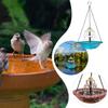 Household Solar Fountain Floating Water Feature Hummingbird Bathing Bowl  Outdoor Use