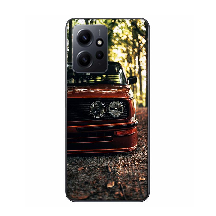 Чехол для телефона Car for B- Bmwes-S E30 Для Redmi 12 13C 12C 15C 9 10 10C Note 13 Pro Plus 14 15 Pro 9T 9C 9A Мягкий прозрачный чехол из ТПУ Cel