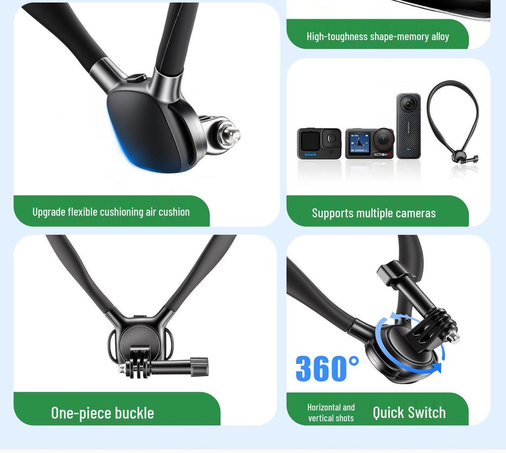 Крепление на шейный ремешок для DJI Osmo Action 4/5 Pro для влогинга