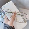 Oversized Anti Blue Light Glasses Women Oversized Square Eyeglasses Computer Goggles Eyewear Glitter Frame Eyewear