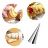 23Pcs Stainless Steel Baking Cones Horn Pastry Roll Cake Mold Cookie Croissants Tubes Baking Tool Home Kitchen Dessert Gadgets
