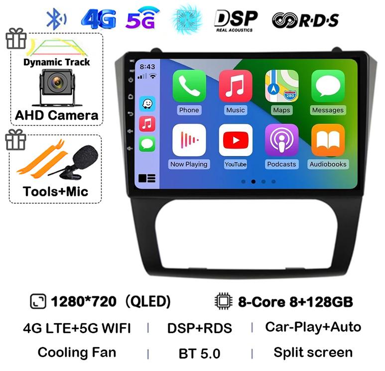 Android 14 Carplay+Auto WIFI+4G BT автомобильное радио стерео для Nissan Altima Teana 2008 2009 2010 2011 2012 мультимедийный видеоплеер GPS