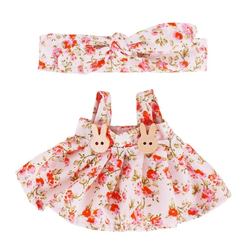 Для 17-сантиметровой плюшевой куклы для одежды, аксессуаров, брюк, юбок, милый комбинезон, платье на подтяжках, праздничные подарки