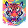 Frame Diy Painting By Numbers Colorful Tiger Handpainted Painting Canvas Coloring By Numbers Animal For Home Decor Gift 40x50cm