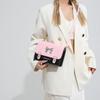 Bow Handbag Spring New Versatile Ins Gentle Texture One Shoulder Crossbody Bag Korean Style Small Square Bag