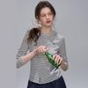 Women's French Style Striped Long-Sleeve Knit Top