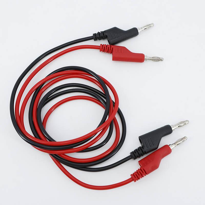 50cm 100cm Dual 4mm Stackable Banana to banana Plug Cables wire cord Multimeter Test Leads Electrical Red/Black 1000V 15A
