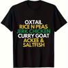 Jamaican Food Graphic Tshirt Men Retro Caribbean Cuisine Print Casual Cotton Tee Gift For Food Lovers Short Sleeve Top