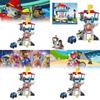Paw Patrol Toy Set For Kids With Pullbackpolice Cars And Figures For Children Playtime