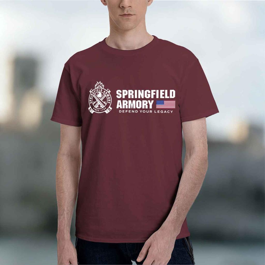 2026 Новая модель Абсолютно новая футболка Spfield Armory с 1794 года Унисекс Хлопковая футболка Удобная