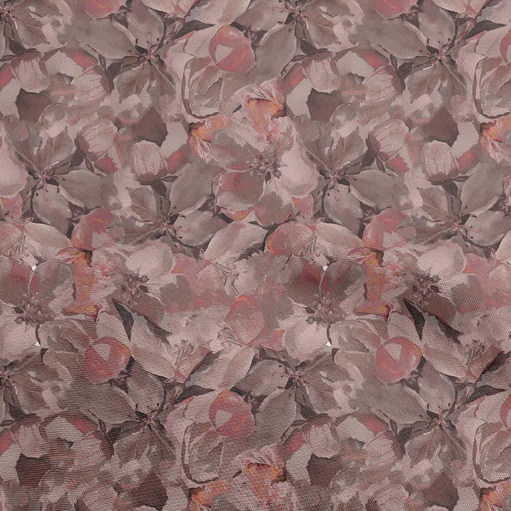 oneOone Cotton Poplin Blue Fabric Abstract Floral Sewing Craft Projects Fabric Prints By Yard 42 Inch