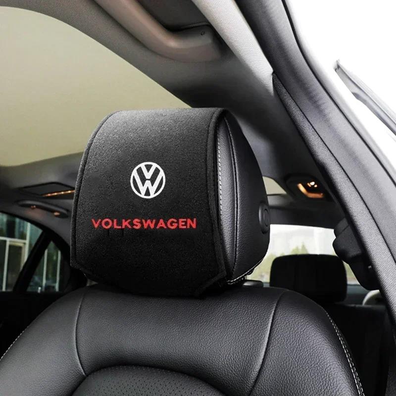 Для VOLKSWAGEN VW Хлопковый Чехол-Защитная Накладка на Подголовник Автомобиля для Volkswagen Polo Passat Golf Jetta Tiguan Touran TAYRON Santana Sci