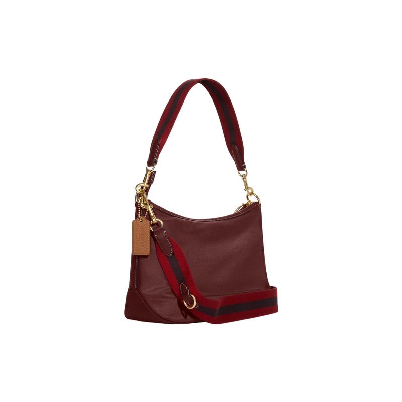 COACH handbag Ellis 26 multi-function pocket with zipper closure Recycled nylon twill and refined pebbled leather Mother-in-law bag crossbody shoulder