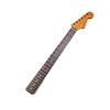 ST22 6-String AA Maple Electric Guitar Neck - Matte Concave Head, Tiger Pattern, Fully Baked Finish.