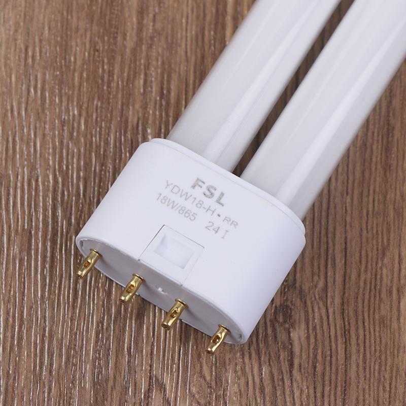 Люминесцентная лампа 18 Вт 24 Вт 36 Вт Энергосберегающая лампа CFL 4 штырька Двухтрубная Энергосберегающая лампочка H-образные лампы Белая