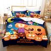 Happy Halloween Bedding Set 3D Digital Printing 2-3 Piece Set (No Core) Suitable for Bedroom Duvet Cover Set Halloween Decor