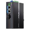 HG800 POE Industrial Fiber Optic Transceiver Switch