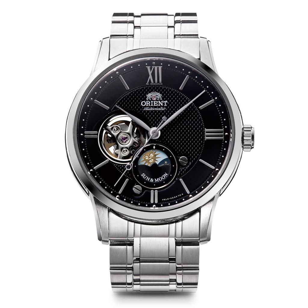 Orient Sun and Moon Automatic Watch Mechanical Automatic Domestic Manufacturer Warranty Classic Black [ORIENT] SUN&MOON RN-AS0001B Men's