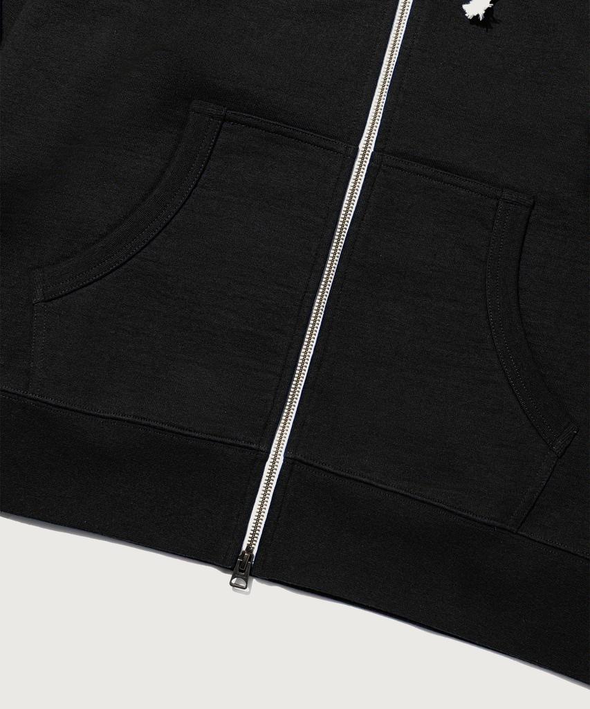 Champion Худи на молнии свободного кроя с логотипом Heritage Черный