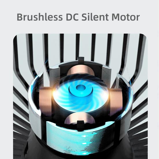 Настольный вентилятор с питанием от USB, вращающийся на 360 градусов, регулируемый, маленький, с 5 лопастями, быстрое охлаждение, низкий уровень шума, большой воздушный поток, мини-вентилятор, товары для дома